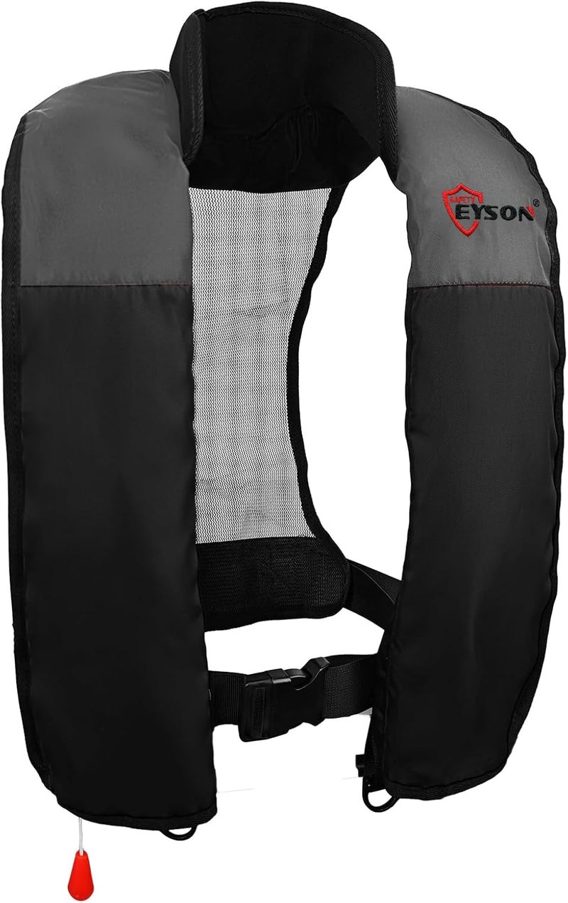 NAUTISHIELD Manual Inflatable Life Jacket,Preserver PFD for Adults,Life Vest for Adults,Supports Weight up to 330 pounds - Image 1